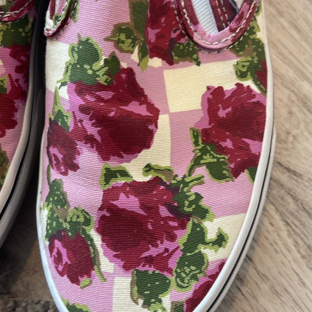 Vans- Custom Checkered Rose Authentic - image 4